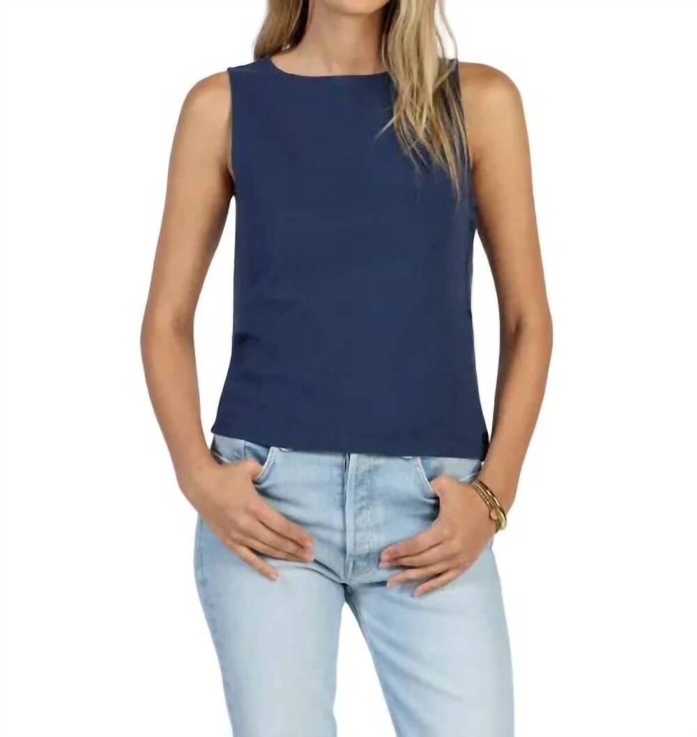NEW DYLAN everly top in indigo navy